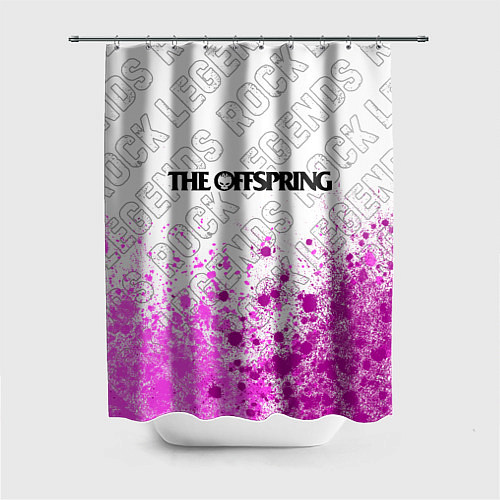 Шторка для ванной The Offspring rock legends посередине / 3D-принт – фото 1