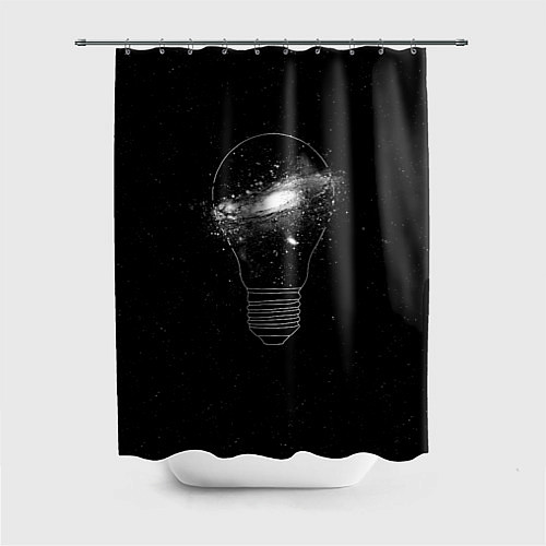 Шторка для ванной Галактика в лампе / 3D-принт – фото 1