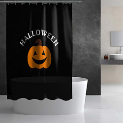 Шторка для душа Halloween и тыква, цвет: 3D-принт — фото 2