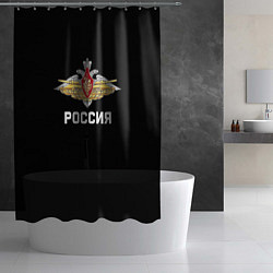 Шторка для душа Армия России герб, цвет: 3D-принт — фото 2