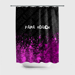 Шторка для ванной Papa Roach rock legends посередине