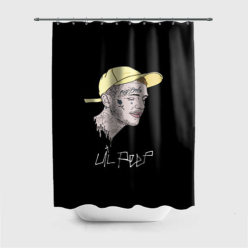 Шторка для ванной Lil Peep rap steel / 3D-принт – фото 1