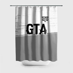 Шторка для ванной GTA glitch на светлом фоне посередине