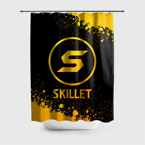 Шторка для ванной Skillet - gold gradient / 3D-принт – фото 1