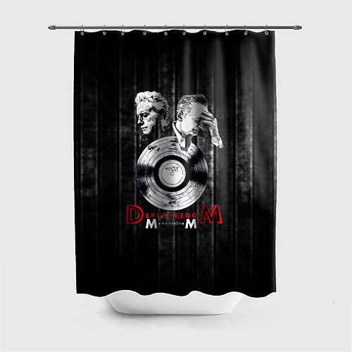 Шторка для ванной Depeche Mode - Memento Mori collage vinyl / 3D-принт – фото 1