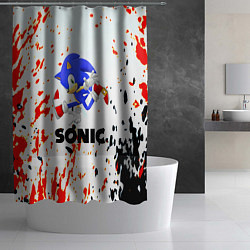Шторка для душа Sonic краски абстрактные, цвет: 3D-принт — фото 2
