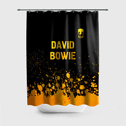 Шторка для ванной David Bowie - gold gradient посередине