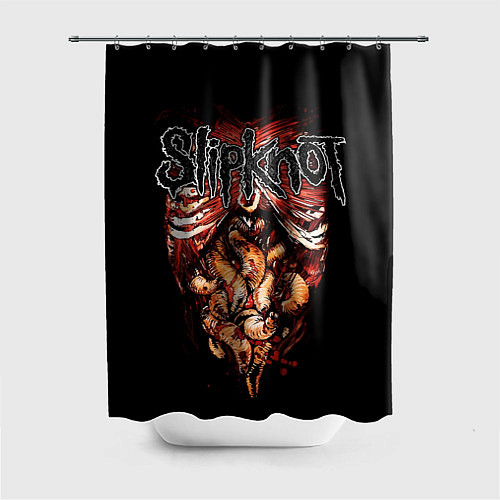 Шторка для ванной Slipknot - maggots / 3D-принт – фото 1