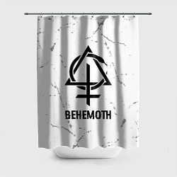 Шторка для ванной Behemoth glitch на светлом фоне