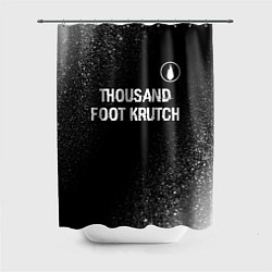 Шторка для ванной Thousand Foot Krutch glitch на темном фоне посеред