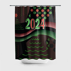 Шторка для ванной 2024 абстрактный фон