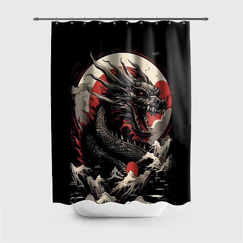 Шторка для ванной Дракон вечности символ года / 3D-принт – фото 1