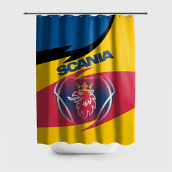 Шторка для душа Scania logo, цвет: 3D-принт