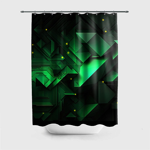 Шторка для ванной Визуальные иллюзии в геометрии / 3D-принт – фото 1