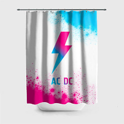 Шторка для ванной AC DC neon gradient style