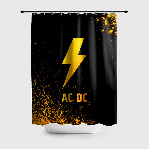 Шторка для ванной AC DC - gold gradient / 3D-принт – фото 1