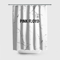 Шторка для ванной Pink Floyd glitch на светлом фоне посередине