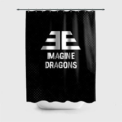 Шторка для ванной Imagine Dragons glitch на темном фоне
