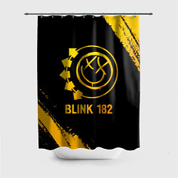 Шторка для ванной Blink 182 - gold gradient