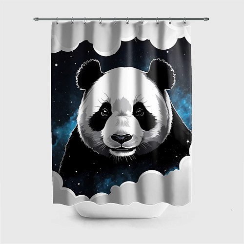 Шторка для ванной Панда портрет / 3D-принт – фото 1