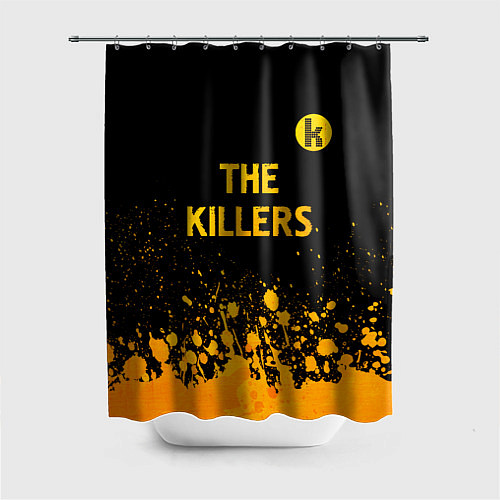 Шторка для ванной The Killers - gold gradient посередине / 3D-принт – фото 1