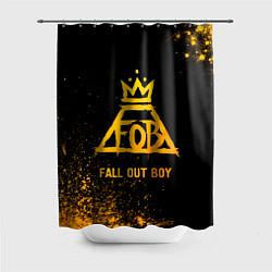 Шторка для ванной Fall Out Boy - gold gradient