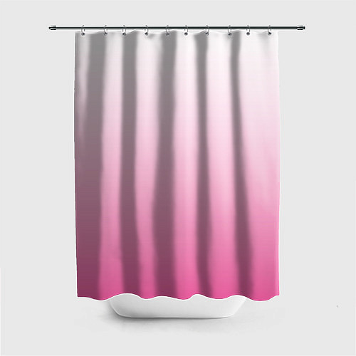 Шторка для ванной Розовый рассвет градиент / 3D-принт – фото 1
