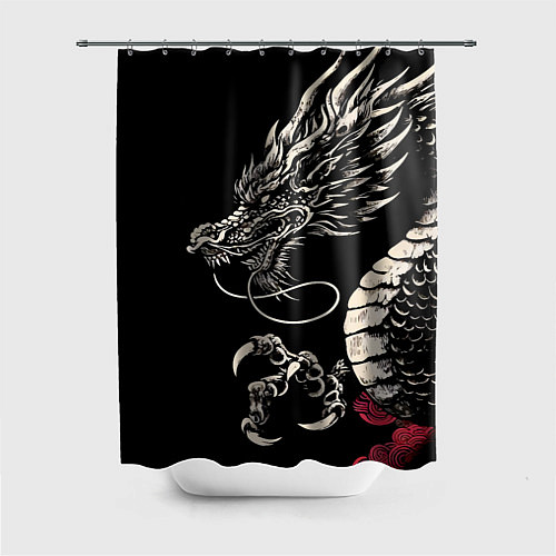 Шторка для ванной Japanese dragon - irezumi - art / 3D-принт – фото 1