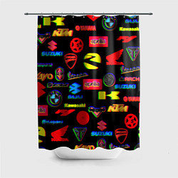 Шторка для ванной Все логотипы авто бренды