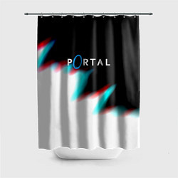 Шторка для ванной Portal game blink color