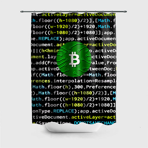 Шторка для ванной Bitcoin сатоши / 3D-принт – фото 1