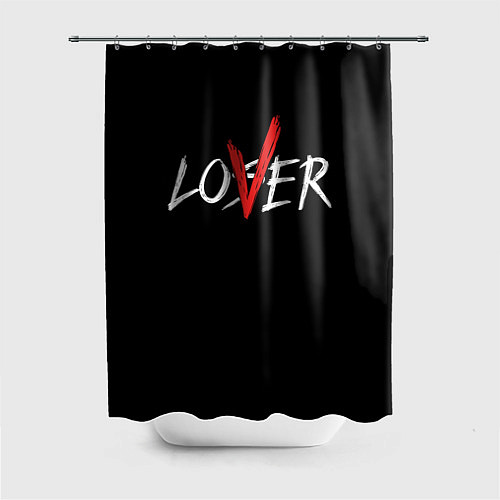 Шторка для ванной Lover loser / 3D-принт – фото 1