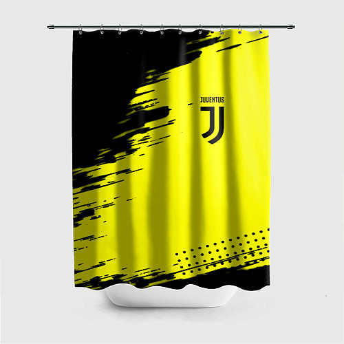 Шторка для ванной Juventus спортивные краски / 3D-принт – фото 1