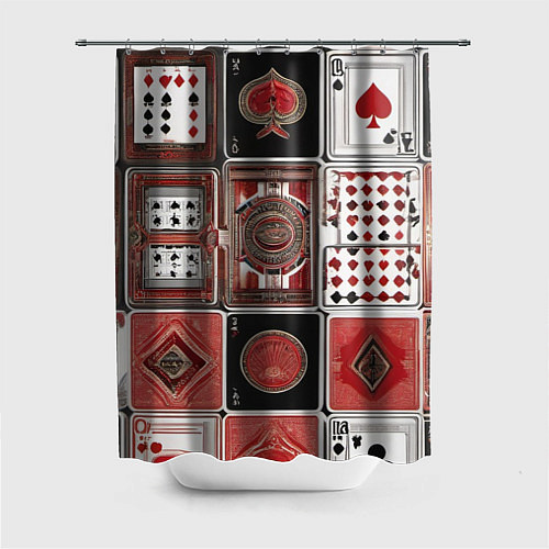 Шторка для ванной Покерный гений / 3D-принт – фото 1