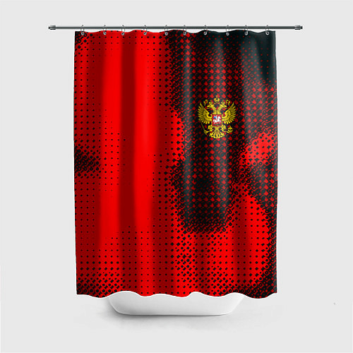 Шторка для ванной Россия герб спорт краски / 3D-принт – фото 1