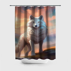 Шторка для душа Небесная волчица, цвет: 3D-принт