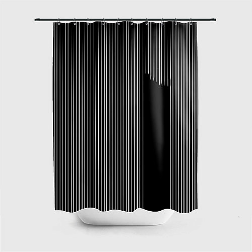 Шторка для ванной Visual zebra stripes / 3D-принт – фото 1