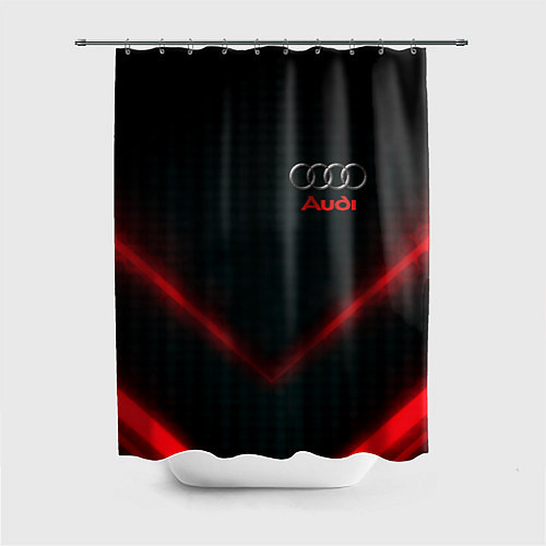 Шторка для ванной Audi stripes neon / 3D-принт – фото 1