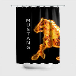 Шторка для душа Mustang fire, цвет: 3D-принт