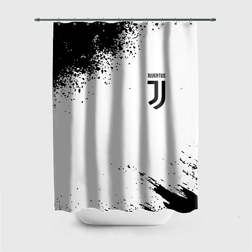 Шторка для ванной Juventus sport color black / 3D-принт – фото 1