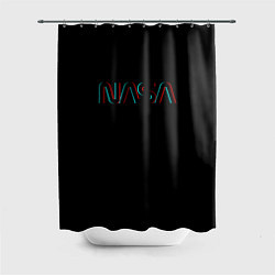 Шторка для ванной NASA glitch color usa