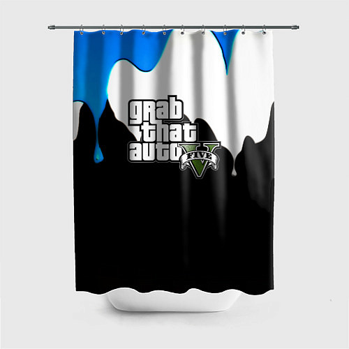 Шторка для ванной GTA 5 краски гейм / 3D-принт – фото 1