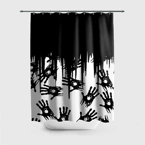 Шторка для ванной Death Stranding отпечатки рук / 3D-принт – фото 1