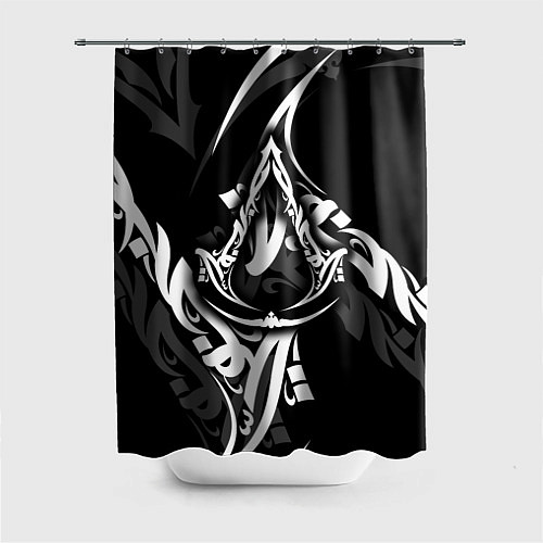 Шторка для ванной Assassins Creed: Mirage - каллиграфия / 3D-принт – фото 1