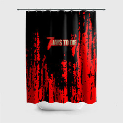 Шторка для ванной 7 Days to Die краски абстрактные