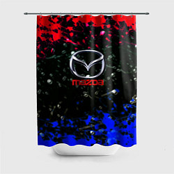 Шторка для ванной Mazda краски абстракция спорт