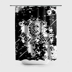 Шторка для ванной Manchester City краски чёрно белые