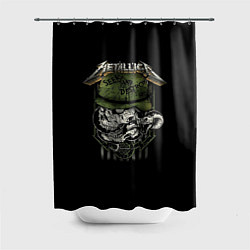Шторка для душа Metallica - skull, цвет: 3D-принт