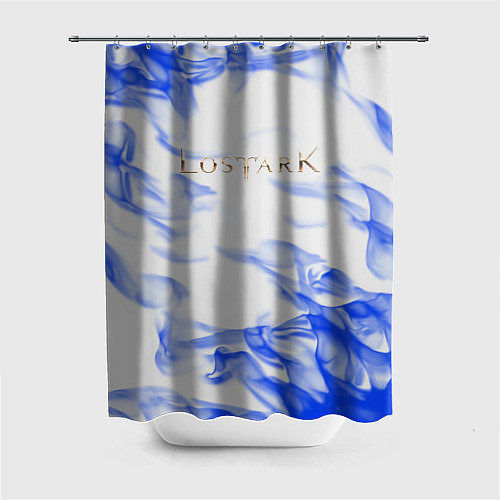 Шторка для ванной Lostark flame blue / 3D-принт – фото 1