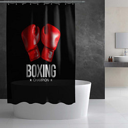 Шторка для душа Boxing Champion, цвет: 3D-принт — фото 2